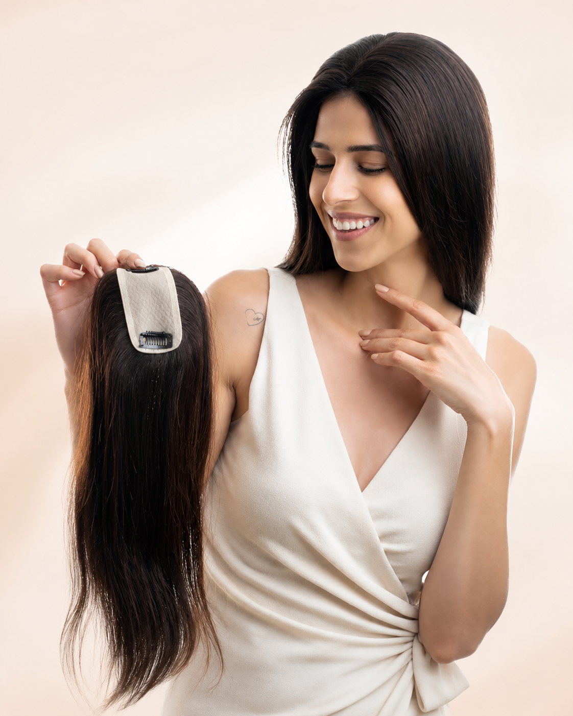 01 Scalp Topper Hair Extensions For Women | Natural Look Hair Volume & Coverage - Image 1